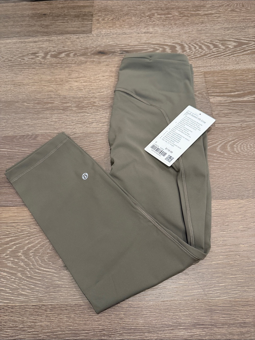Lululemon Swift Speed High-Rise Crop 21” Nomad Size 6 NWT